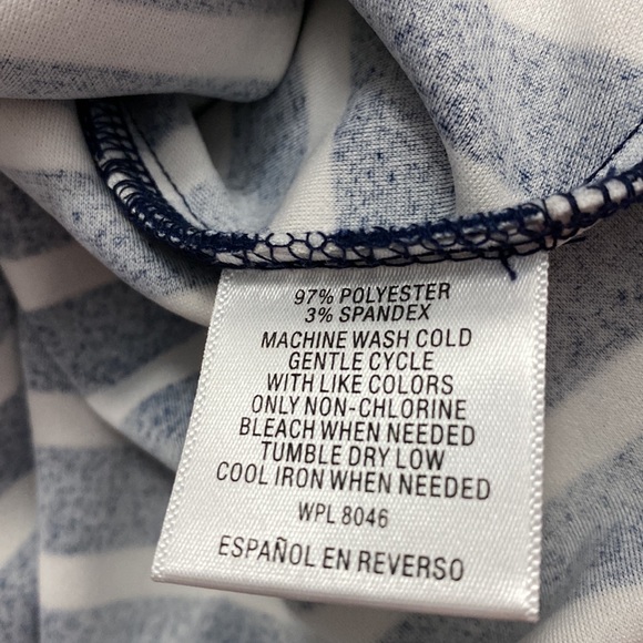 Charter Club | Striped bell sleeve Top - Picture 11 of 16